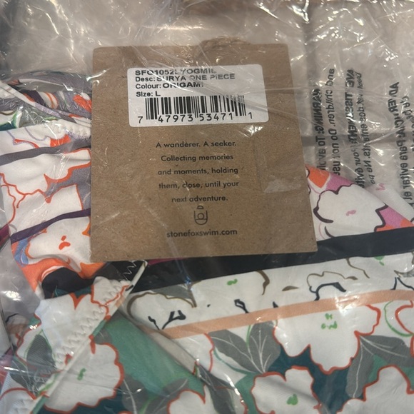 Stonefox Surya in Origami Floral Striped One Piece
NWT
Liner attached - Picture 4 of 7